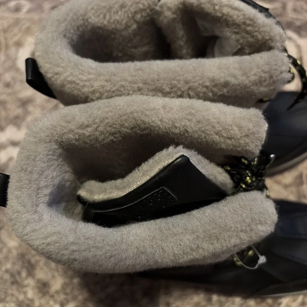NEW London Fog Mely Women's Winter Boots - Black Grey Combo Size 8